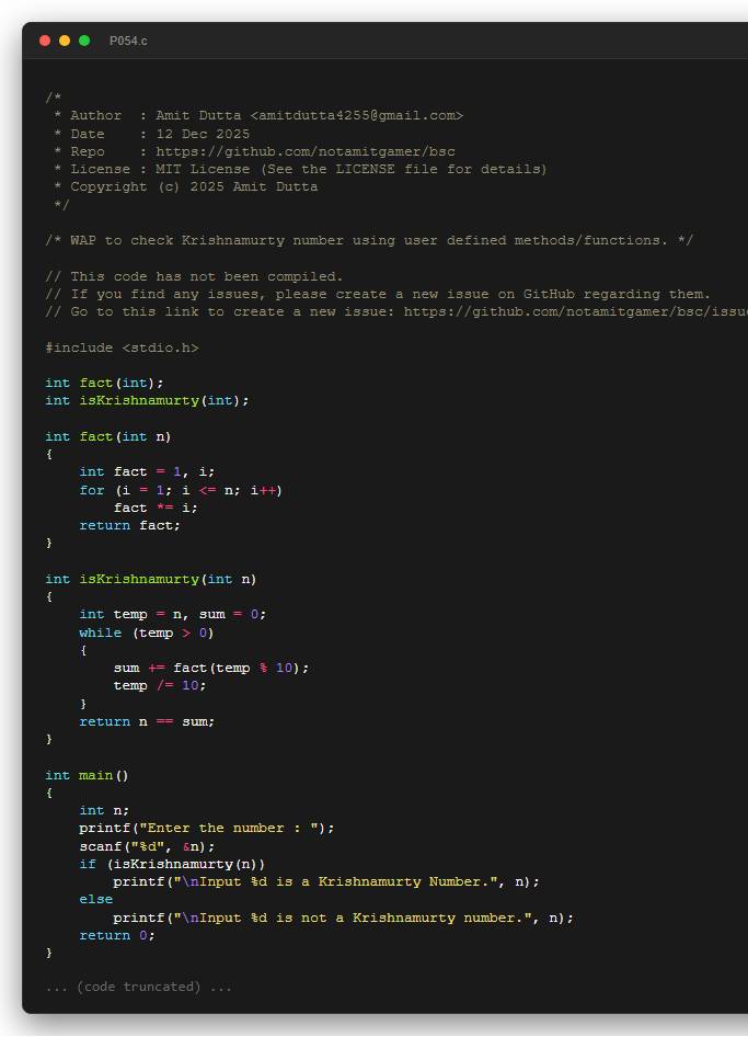 WAP to check Krishnamurty number using user defined methods/functions.